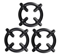 LIFKOME 3 pezzi Supporti Pentole in Ghisa per Gas e Rotondi Resistenti per Caffettiere e Pentole Accessori Cucina Ristorante Bar Design Stabile e Funzionale