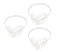 LIFKOME 3 Pezzi Supporto Paraorecchie in Plastica Bianco per Para Orecchie per Freddo, Struttura Resistente per Diy, Mantiene le Orecchie Calde e Migliora L'abilità Manuale