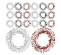 LIFKOME 30 Pezzi Cerchietti Elastici per Chioma Donna Pettine Circolare in Plastica, Design Invisibile ed Elastico per Eventi Speciali e Sport