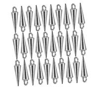 LIFKOME 30 pezzi Ciondoli Cono in Lega di Zinco Resistenti e Leggeri Pendenti Decorativi per Collane e Braccialetti Fai da Te Accessori Unisex per Gioielli Personalizzati