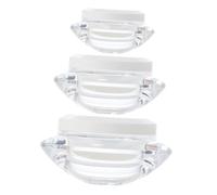 LIFKOME 3pezzi Contenitori Vuoti Ricaricabili Per Crema Viso Vasetti Cosmetici Portatili Per Lozioni e Pomate Per Viaggi e Attività All Aperto