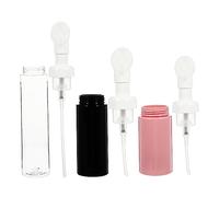 LIFKOME 3pezzi Schiumogeno Vuoto in Plastica Trasparente Erogatore Spazzola Per Schiuma Portatile Per Shampoo Bagnoschiuma e Viaggi