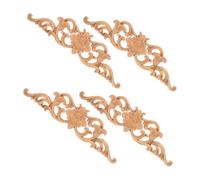 LIFKOME 4 Pezzi Appliques in Legno Intagliato Per Mobili Intagliati in Legno Applique Vintage European Style European European Europe