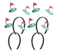 LIFKOME 4 Pezzi Fasce per Capelli Sportive Regolabili con Pallina da Golf Accessori Leggeri e Traspiranti per Donne e Ragazze per Eventi Sportivi Feste e Cosplay