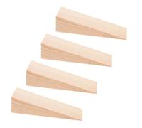 LIFKOME 4 Pezzi Fermaporta In Legno Foratura Piccoli Cunei Fermaporta In Legno Per Camera Cuneo Protezione Da Parete Allarme Porta