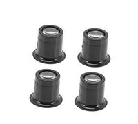 LIFKOME 4 Pezzi Lente d'Ingrandimento 10x Strumento di Riparazione Orologi Design Tascabile Realizzata in Resina Alta Classe Adatto per Gioielli Monete Francobolli Fotografie