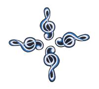 LIFKOME 4 pezzi Patch Termoadesive Note Musicali Decorative Toppe Cartoon per Abbigliamento e Accessori Fai da Te per Vestiti Personalizzati Resistenti e Pratiche