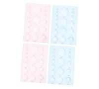 LIFKOME 4 Pezzi Stampi per Quilling in Plastica Trasparente Blu e Rosa Strumenti Leggeri e Resistenti per Modellare Carta Mezza Sfera per Artigianato DIY con Perle di Carta