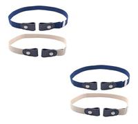 LIFKOME 4 Pz cintura senza fibbia elastic belt without buckle pantaloni da donna cinture da donna cintura da uomo cintura con fibbia niente cinture con fibbia cintura elastica Navy