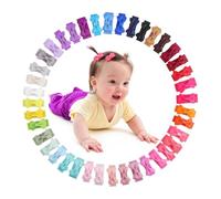 LIFKOME 40pezzi Fermacapelli Neonata Colorati Mini Fiocchi Clip Scatto Fermagli Per Capelli Per Bambine Piccole Accessori Per Acconciature Facili Da Usare