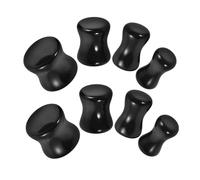 LIFKOME 4paia Dilatatori Auricolari in Ossidiana Kit Di Espansione Per Piercing Da Tappi Per Orecchie Neri Per Allungamento Delle Orecchie Accessori Da Piercing