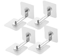 LIFKOME 4pezzi Ancoraggio per Mobili senza Tasselli Antiribaltamento per Scaffali e Cassettiere Dispositivi di Sicurezza Regolabili per Pareti