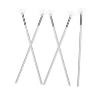 LIFKOME 5 Pennelli Per Il Trucco A Ventaglio: Applicatore Per Maschera A Forma Di Ventaglio, Pennelli Per Il Viso, Strumenti Per Il Trucco Con Maschera Di E Argilla, Peeling Bianco