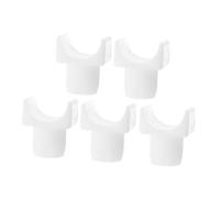 LIFKOME 5 Pezzi Di Ricambi Per Sedia a Rotelle Supporto Guida Binario Sedile in Abs Set Sostituzione Installazione Rapida Per Mobilità Scorrevole e Compatibilità