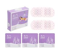 LIFKOME 5 Pezzi Maschera Occhi Calda a Vapore Monouso, Eye Care Pads, Tessuto Non Tessuto e Cotone Agugliato, per Alleviare L'affaticamento Oculare, Uso Quotidiano, Viola Lavanda