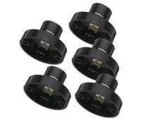 LIFKOME 5 Pezzi Portalampada E10 in Bakelite e Lega, Base Lampadina Attacco a Vite, Prestazioni Stabili per Progetti di Illuminazione in Casa e Luoghi Commerciali