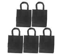 LIFKOME 5 Pezzi Sacca Per Bottiglia Bottle Tote Bag Bottiglia Di Vino Borsa Per Vino in Tessuto Non Tessuto Black
