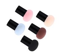 LIFKOME 5 pezzi Spugnette per Polvere Forma di Fungo per Viso Applicatori Trucco Multiuso per Polvere Uso Bagnato e Asciutto Materiale Sicuro e Durevole Miscelazione Uniforme