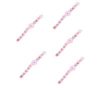 LIFKOME 5 Pz Orologio a Farfalla Orologio Da Polso Per Ragazza I Bambini Guardano Da Bambino Orologi Da Polso Orologi Per Ragazze Alla Moda Metallo Rosa