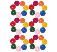 LIFKOME 50 Pezzi bottoni marroni naturali bottoni in legno per l'artigianato in legno rustici pulsanti di cucito