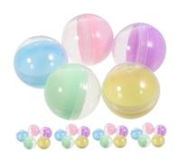 LIFKOME 50 pezzi Capsule Macaron Semitrasparenti per Distributori Automatici Contenitori Resistenti in Plastica per Giochi Palline per e Capsule Vuote per DIY e Decorazioni