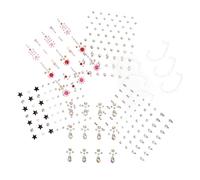 LIFKOME 6 fogli Adesivi per e Occhi Rhinestones Autoadesivi Brillanti per Facciale Decorazioni Glitter per Feste e Speciali