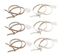 LIFKOME 6 Paia Boot Buckle Straps in Faux Leather For High Heels Detachable Slip Bands For Secure Fit Invisible Design Comfortable And Adjustable Shoe Straps