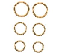 LIFKOME 6 Pezzi Cerchi Per Naso Gioielli Piercing Per Corpo Borchie Naso Tipo Aperto Cerchi Orecchini Materiale Splendido Leggero Donna Età Lucentezza Colore Delicato