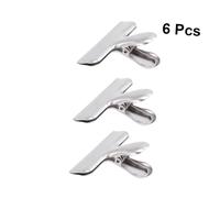LIFKOME 6 pezzi Clip in Acciaio Inossidabile per Chiusura Sacchetti Alimentari Sigilla Borse Snack e Cibo Resistenti e Facili da Usare per e Ufficio