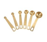 LIFKOME 6 pezzi Cucchiai Dosatori Acciaio Inossidabile con Ergonomico per Spezie e Utensili Resistenti per Cucina e Preparazioni Alimentari
