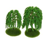 LIFKOME 6 Pezzi Miniature Plastic Willow Trees For Diorama Landscape Decoration Tabletop Miniatures For Architecture Table And Model Railway Scenes Realistic Craftsmanship