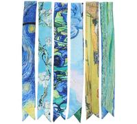 LIFKOME 6 Pezzi sciarpa di seta cravatta di seta sciarpa per da donna nastri per sciarpe da donna setose bandana garbo manici per borse nastro della borsa da borsa