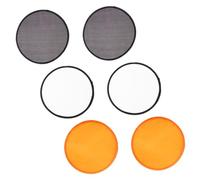 LIFKOME 6 pezzi Ventaglio Pieghevole Fan Portatile per Decorazioni e Matrimoni Facile da Trasportare e Riporre Design in Arancione e Bianco con