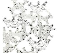 LIFKOME 60 pezzi Charm Corone in per Gioielli Fai da Te Ciondoli Decorativi per Bracciali e Collane Materiale Resistente e per Bomboniere e Creazioni Artigianali