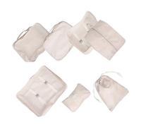 LIFKOME 7pezzi Organizer da Viaggio in Tessuto Twill per Imballaggio senza Sforzo Cubi da Imballaggio per Valigie e Borse per Organizzare Abbigliamento e Articoli da Toeletta