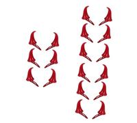 LIFKOME 9paia Devil Horn Hair Clips for Halloween Cute Headwear for Women and Kids Cosplay Parties and Festive Events