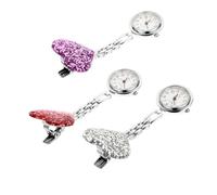 LIFKOME 9pezzi Orologio Da Infermiere Forma Di Cuore Orologio Portatile Da Appendere Elegante Fob Per Studenti e Professionisti Della Salute