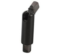 LIFKOME Adattatore per Lampada da Soffitto Testa Snodata a 180 Gradi in Ferro Nero Filettatura Esterna M10, per Spazi Ristretti e Soffitti Bassi