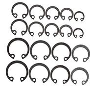 LIFKOME Anelli di Sicurezza in Acciaio Molla Assortimento Circlip C-clip per Fissaggio e Tenuta per Artigianato e Riparazioni Meccaniche