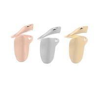 LIFKOME Anelli per Unghie Donna in Metallo 3 Pezzi Design Allungamento Dita Moda Trendy Accessori Nail Art per Feste e Matrimoni