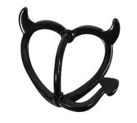 LIFKOME Anello per il Pancia in Lega di Rame con Cuore e Motivo Demone Piercing Resistente per Donna Accessorio Navel Carino e Confortevole per Uso Quotidiano e Feste