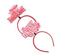 LIFKOME Banca Per La Festa Della Banca Del Ringraziamento Per La Ragazza Decorazioni Per La Festa Della Decorazione Per La Festa Della Fascia Da Sposa Rosso Plastica