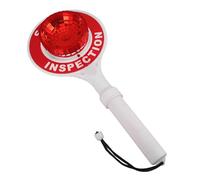 LIFKOME Bastone Segnaletico LED Portatile con Maniglia 16" X 7" per Sicurezza Stradale, Segnale di Stop Lampeggiante Bifacciale, Indicatore di Traffico per Cantieri e Gestione Parcheggi