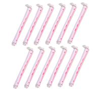 LIFKOME Bigodini per Permanente da Donna 12 Pezzi Set, Rulli per Permanente in Plastica Leggera, Arricciacapelli Colorati per Chioma Lunghi, Strumenti lo Styling Ricci Fai da Te