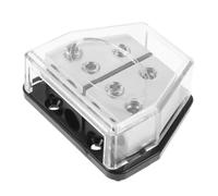 LIFKOME Blocco di Distribuzione Energia a 6 Vie per Subwoofer e Amplificatori Auto, in Plastico e Lega di Zinco, Protezione Fusibili e Installazione Salvaspazio per Impianti Audio