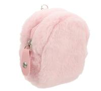LIFKOME Borsetta Peluche Per Ragazze Con Portachiavi Elegante Pochette Morbida Per Monete e Piccole Cose Design Fresco e Pratico Per Uso Quotidiano