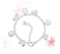 LIFKOME Bracciale in Lega Placcato Argento Bracciali Regolabili Design Elegante Comodo Al Tatto Leggero Trasporto Portatile Un Fantastico Per Donne Ragazze