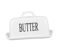 LIFKOME Burriera in Bianca con e Tagliaburro Contenitore Ermetico per e Formaggio Capacità per Cucina e Tavola