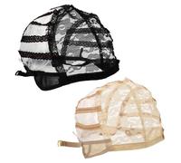 LIFKOME Calotta per Parrucca in Rete Traspirante Regolabile 2 Pezzi, Cappucci Elastici Multifunzionali per Copertura Completa dei Chioma, Accessori per Parrucche Confortevoli e Durevoli,