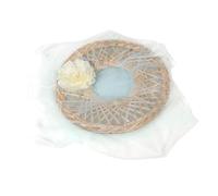 LIFKOME Cappello di Bamboo Cinese Conico con Velo Verde Menta Accessorio Hanfu Tradizionale Realizzato a Mano Leggero e Protettivo per Cosplay Fotografia e Performance Sceniche